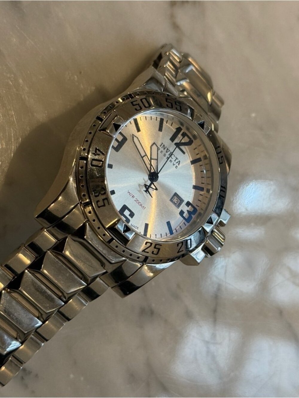 INVICTA Silver Stainless Steel Men's Sport Watch